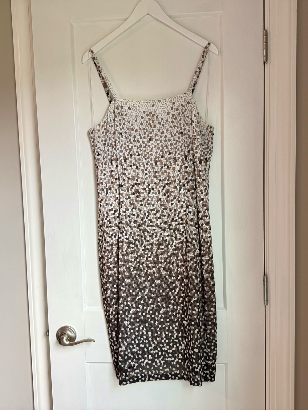 Mondi Brown and Cream Ombre Dot Midi Dress